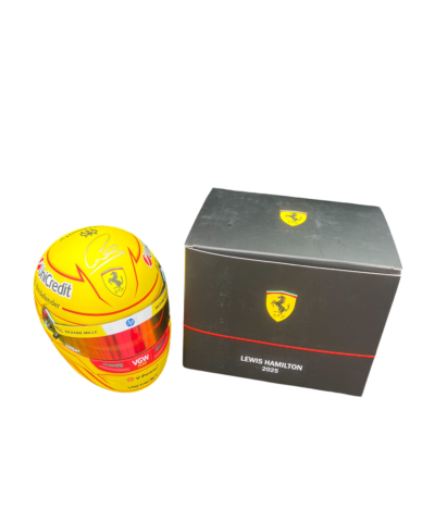 Casque 1/2 Hamilton signé - Ferrari (Formule 1)